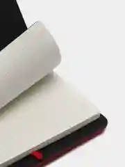Блокнот BRAUBERG NOTE, А5, красный, под кожу, софт-тач, с резинкой, 162х218 мм, 80 листов
