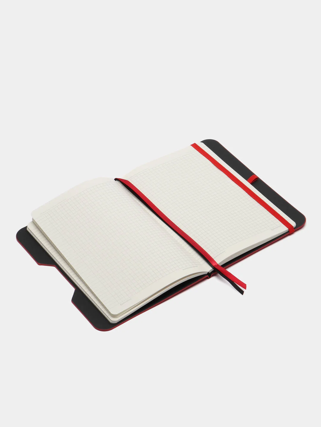 Блокнот BRAUBERG NOTE, А5, красный, под кожу, софт-тач, с резинкой, 162х218 мм, 80 листов