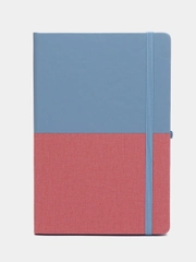 Блокнот BRAUBERG DUO, А5, 148 х 218 мм, под кожу, с резинкой, 80 л, клетка