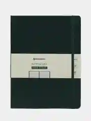 Блокнот BRAUBERG ULTRA, балакрон, 96 л, клетка ,темно-зеленый, 180 х 250 мм, В5, 80 г/м2