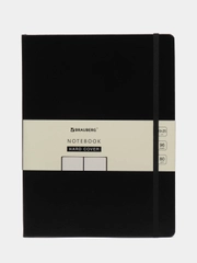 Блокнот-скетчбук BRAUBERG ULTRA, 96 л, без линовки, черный, В5, 180 х 250