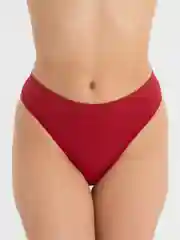 Красный женские хлопковые трусы, однотонные, бесшовные