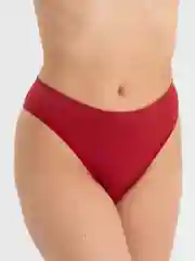 Красный женские хлопковые трусы, однотонные, бесшовные