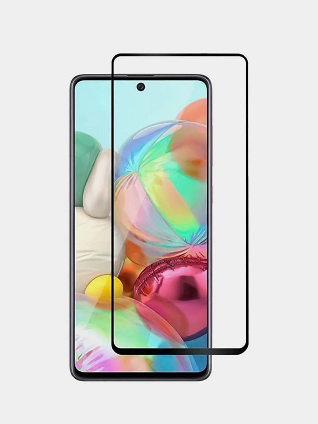 Черный защитное стекло для Samsung Galaxy A71, A72, A73 (Самсунг Галакси А71, А72, А73)