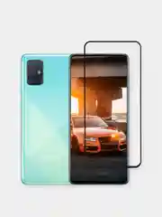 Черный защитное стекло для Samsung Galaxy A71, A72, A73 (Самсунг Галакси А71, А72, А73)