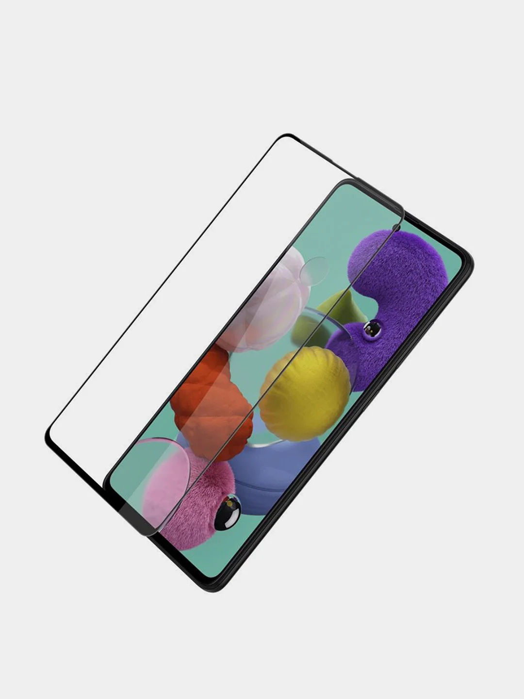 Черный защитное стекло для Samsung Galaxy A71, A72, A73 (Самсунг Галакси А71, А72, А73)