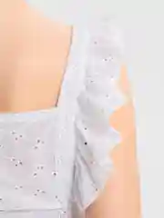 Белый топ на завязках