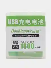 Аккумуляторные батарейки, пальчиковые, тип АА, зарядка от USB