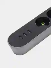 Белый сетевой фильтр с тремя USB портами, 4 евророзетки/3 usb порта,3 евророзетки