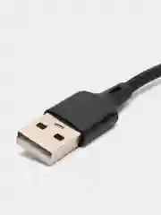 Черный кабель зарядный три разъема Micro USB, Type-C, Apple, длина 1,2м