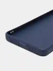 Темно-синий силиконовый чехол Tecno Camon 19 Neo (Техно Камон 19 Нео), прозрачный