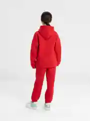 Красный костюм спортивный детский, утепленный на флисе