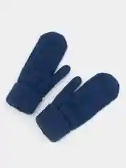 Молочный варежки детские, зимние, с флисом, вязаные