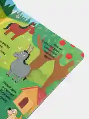 Книга картонная "Синий трактор", с окошками, развивающая