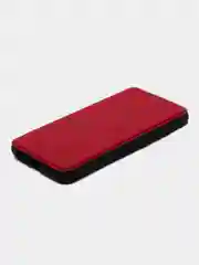 Красный чехол-книжка для Xiaomi Note 8, с прошитыми краями