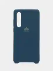 Синий меланж чехол Silicone Case для Huawei P30