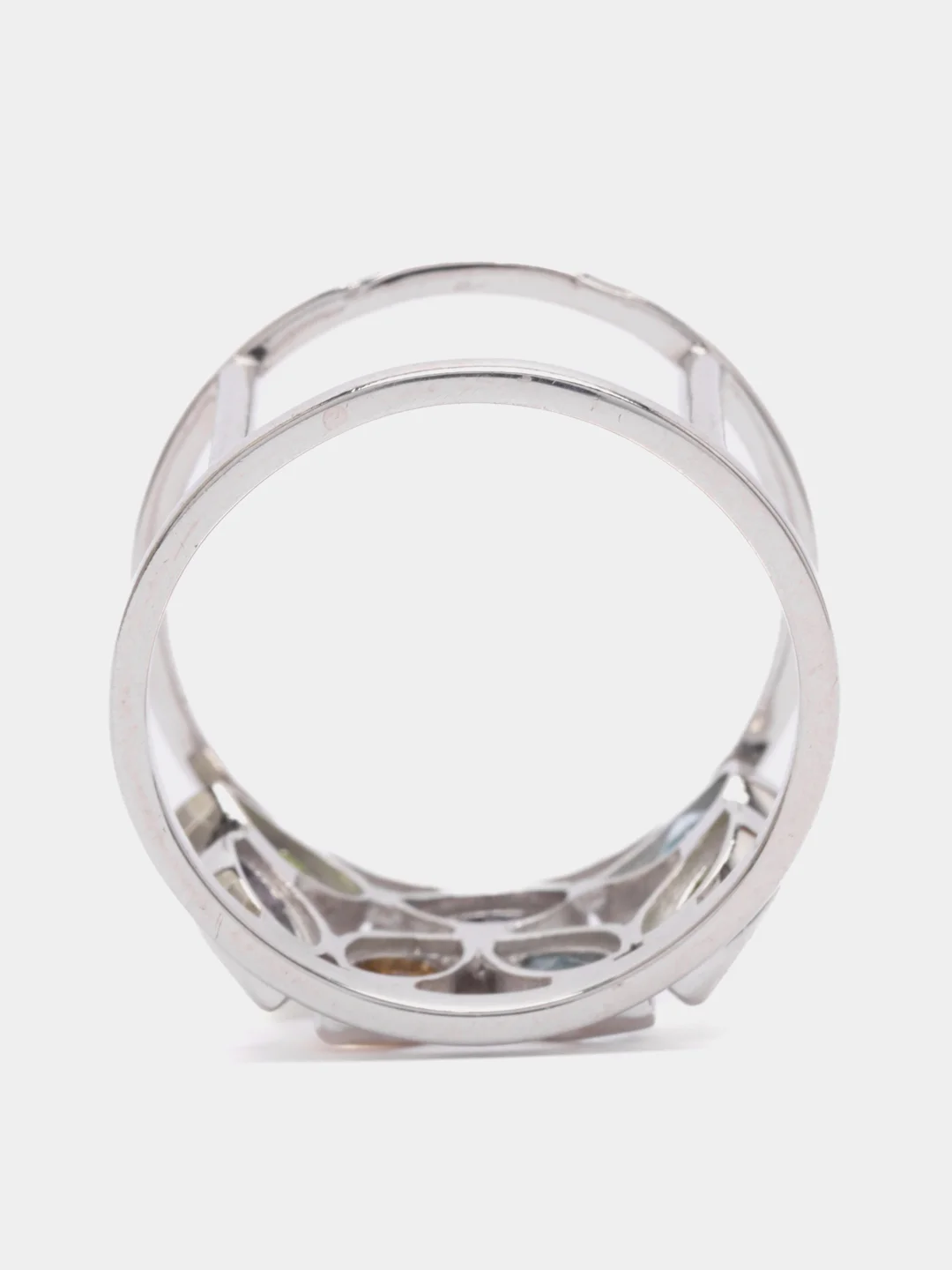 Кольцо Main Dizzain, из серебра, с миксом камней