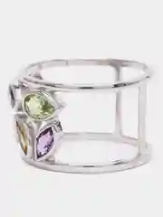 Кольцо Main Dizzain, из серебра, с миксом камней