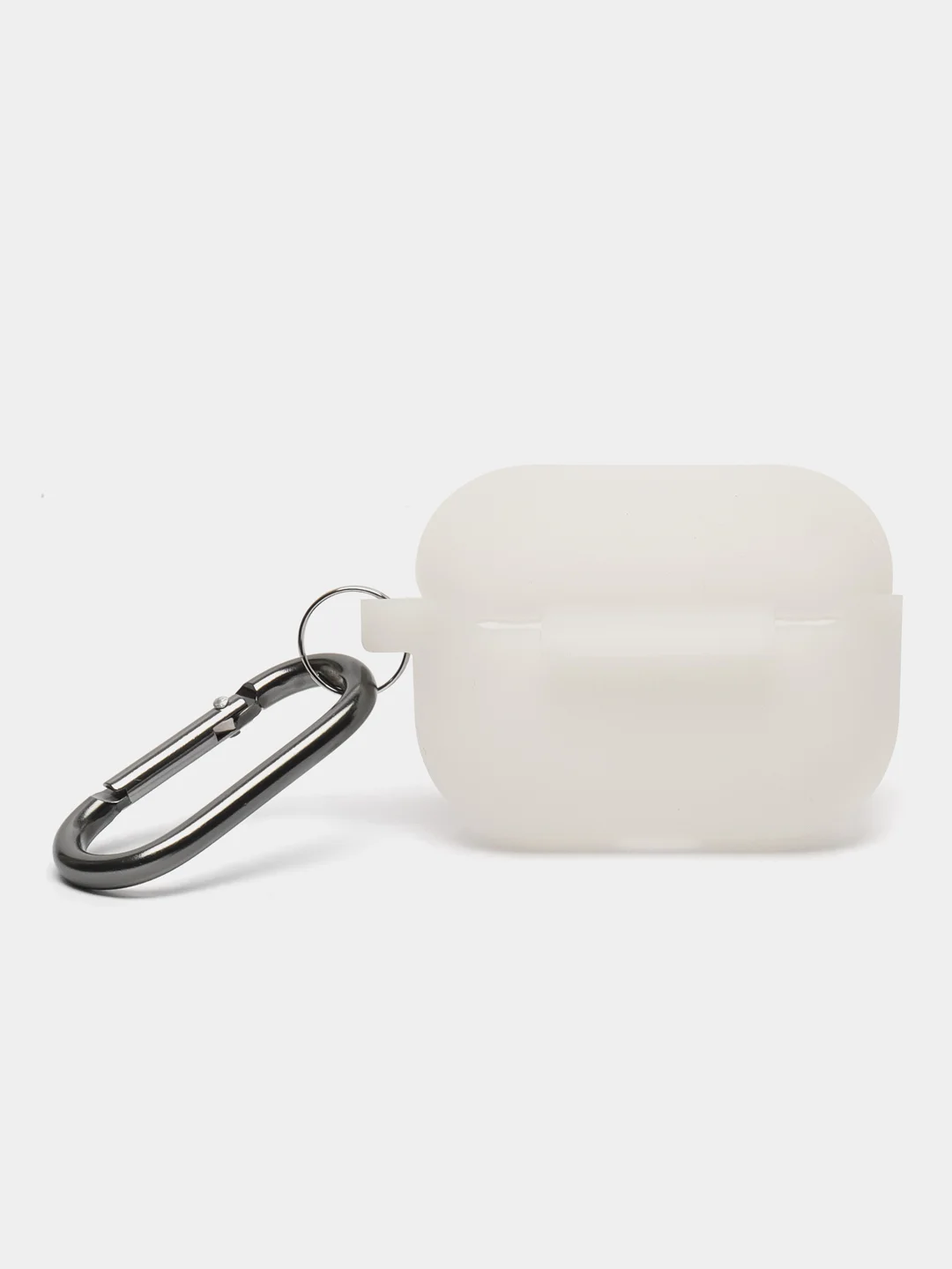 Прозрачный силиконовый чехол для наушников AirPods Pro с карабином