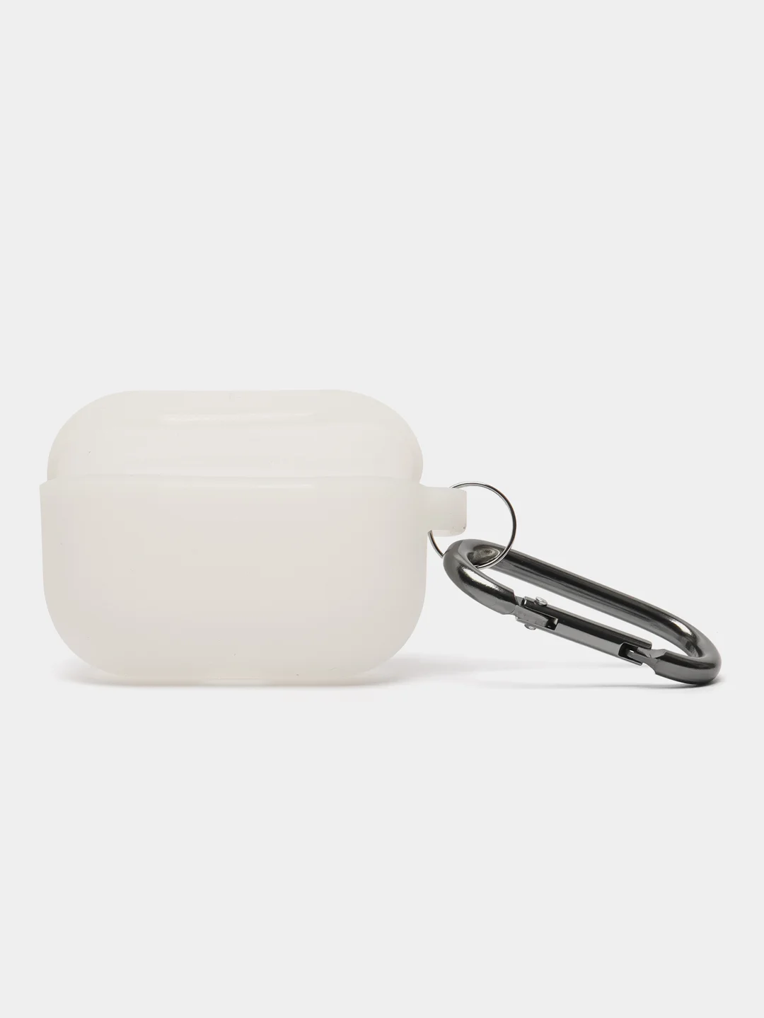 Прозрачный силиконовый чехол для наушников AirPods Pro с карабином