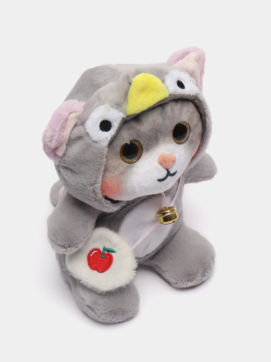 Серый мягкая игрушка Кот в кигуруми
