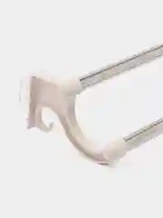 Белый вешалка для двух полотенец