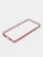 Розовый бампер алюминиевый для iPhone 5 / 5S / SE, с узором