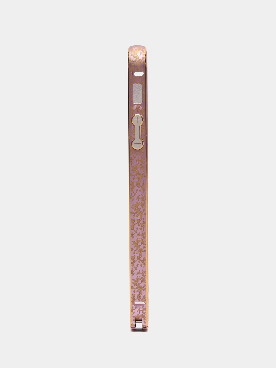 Розовый бампер алюминиевый для iPhone 5 / 5S / SE, с узором