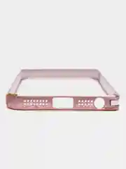 Розовый бампер алюминиевый для iPhone 5 / 5S / SE, с узором