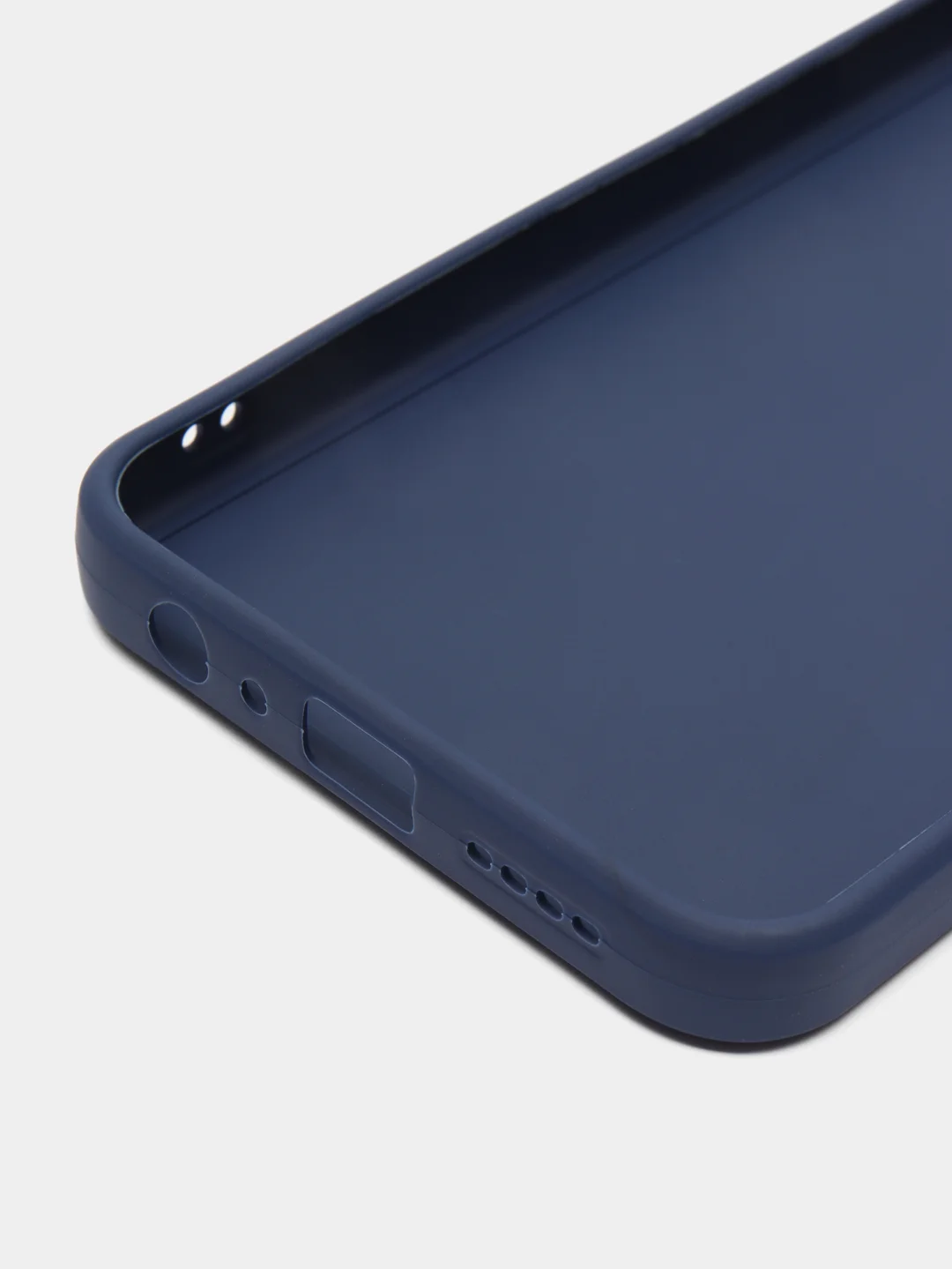 Темно-синий силиконовый чехол для Tecno POVA 4 PRO (Техно Пова 4 ПРО), прозрачный