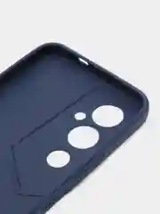Темно-синий силиконовый чехол для Tecno POVA 4 PRO (Техно Пова 4 ПРО), прозрачный