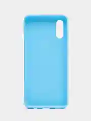 Светло-синий чехол силиконовый на Samsung Galaxy A02 (Самсунг Галакси А02), цветной, матовый