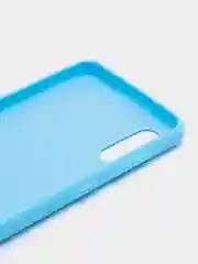 Светло-синий чехол силиконовый на Samsung Galaxy A02 (Самсунг Галакси А02), цветной, матовый