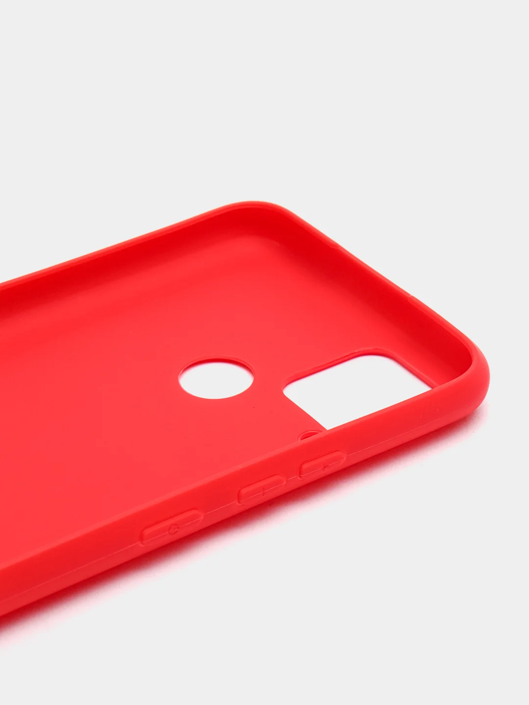 Алый чехол для Realme C15, C25, C25S (Реалми С25 / С25С), силиконовый, цветной, матовый