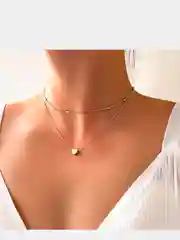 Многослойная женская цепочка, цепочка на шею, ожерелье, чокер, цепочка с подвеской