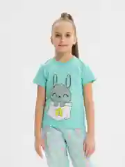 Мятный пижама/домашний костюм для девочек и мальчиков
