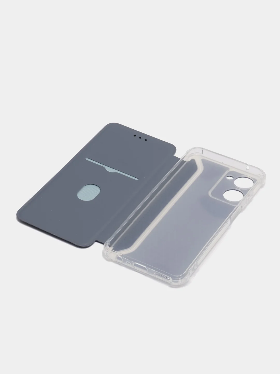 Серебряный чехол-книжка для Realme 10 4G