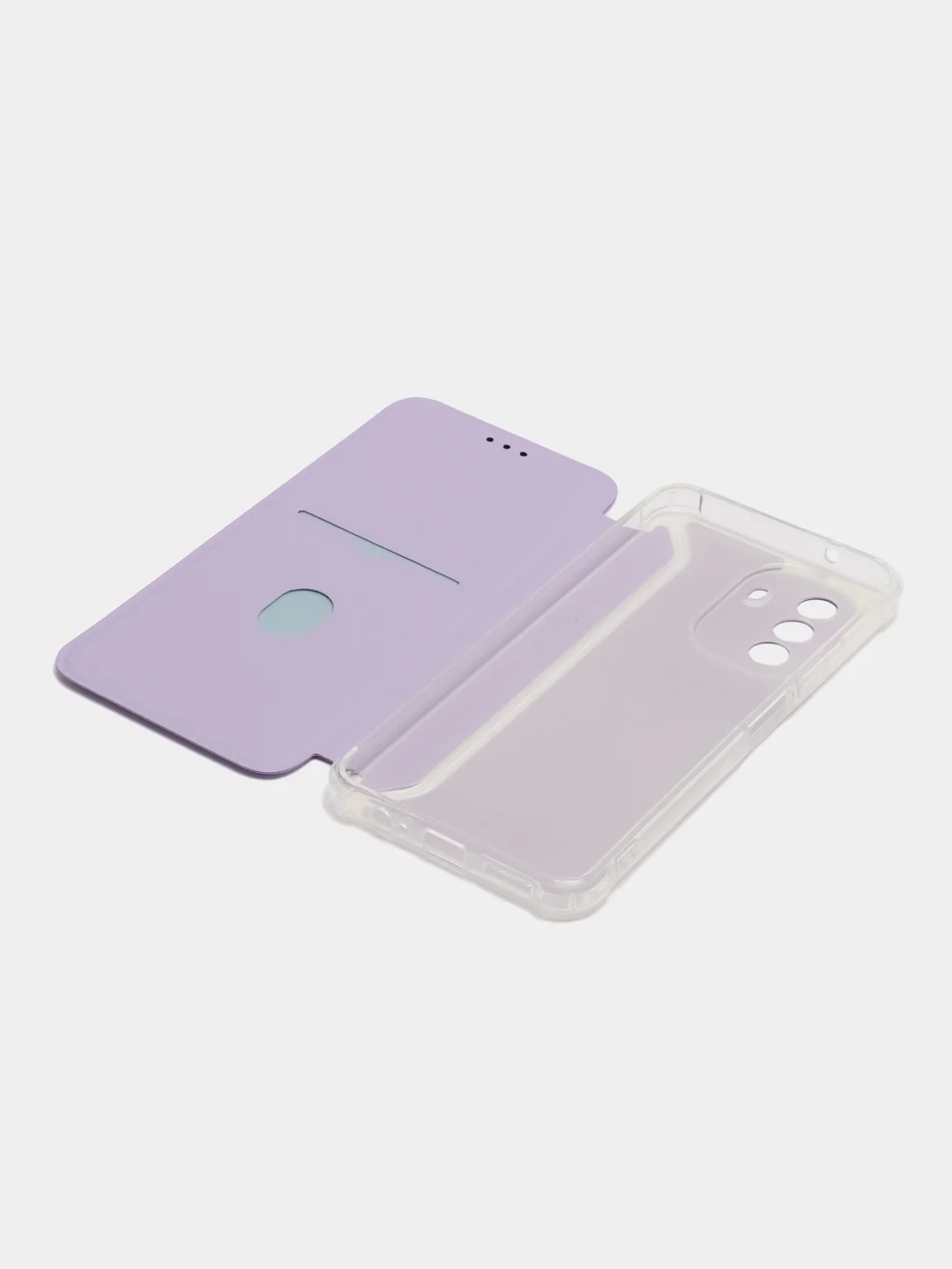 Сиреневый чехол-книжка для HUAWEI nova Y71 / Y70 / Y70 Plus (Хуавей Нова у70 / у70 Плюс)