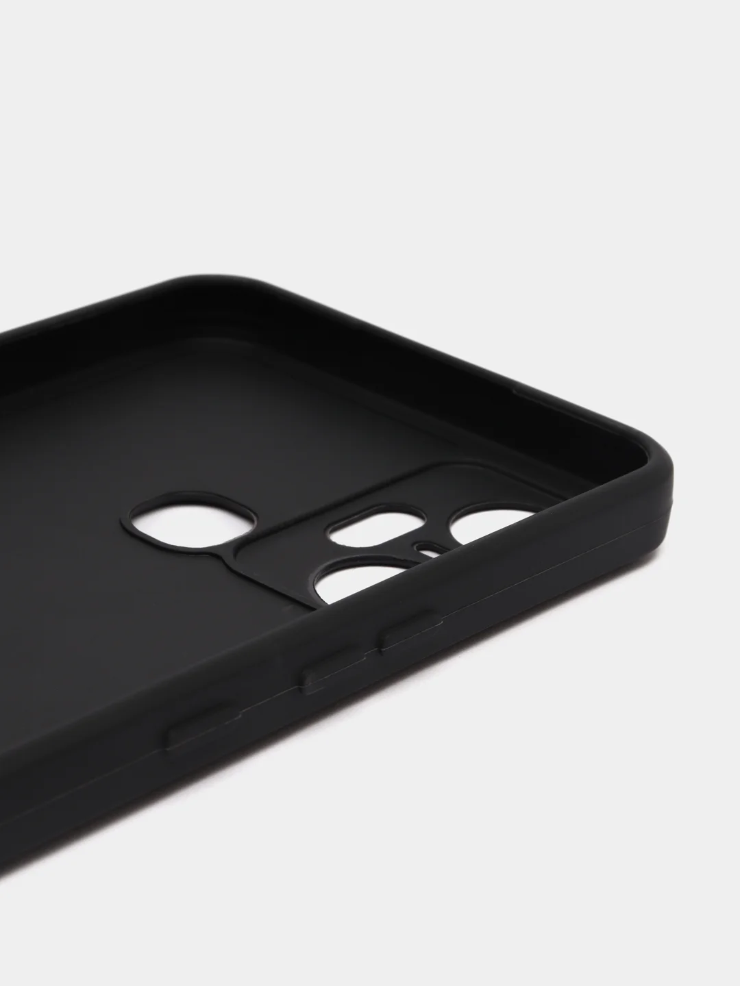 Черный чехол для Infinix Smart 6 Plus (Смарт 6 Плюс), прозрачный силиконовый