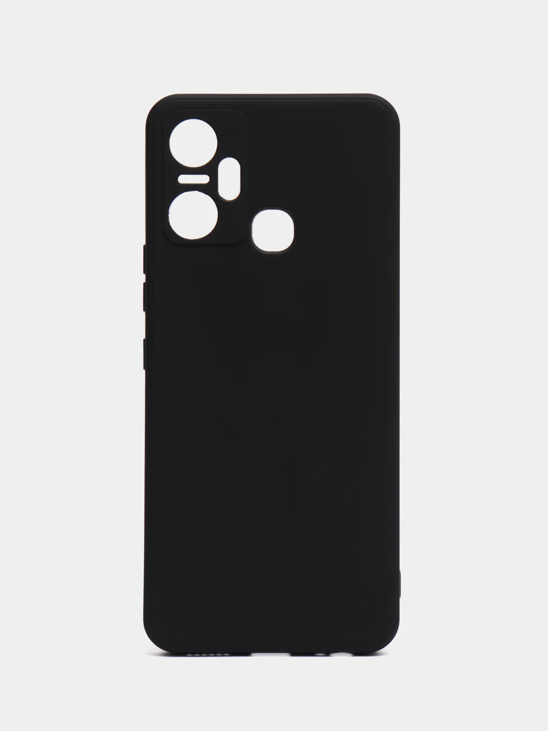 Черный чехол для Infinix Smart 6 Plus (Смарт 6 Плюс), прозрачный силиконовый