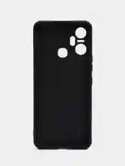 Черный чехол для Infinix Smart 6 Plus (Смарт 6 Плюс), прозрачный силиконовый