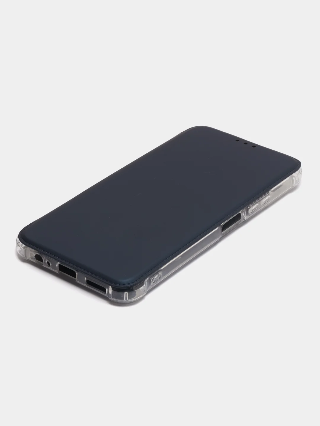 Темно-синий чехол-книжка для HUAWEI nova Y71 / Y70 / Y70 Plus (Хуавей Нова у70 / у70 Плюс)