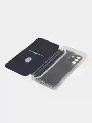 Темно-синий чехол-книжка для HUAWEI nova Y71 / Y70 / Y70 Plus (Хуавей Нова у70 / у70 Плюс)