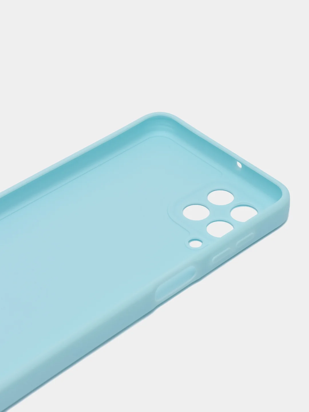 Голубой чехол для Samsung Galaxy M33 (Самсунг М33) 5G, с защитой камеры, силиконовый