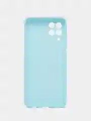 Голубой чехол для Samsung Galaxy M33 (Самсунг М33) 5G, с защитой камеры, силиконовый