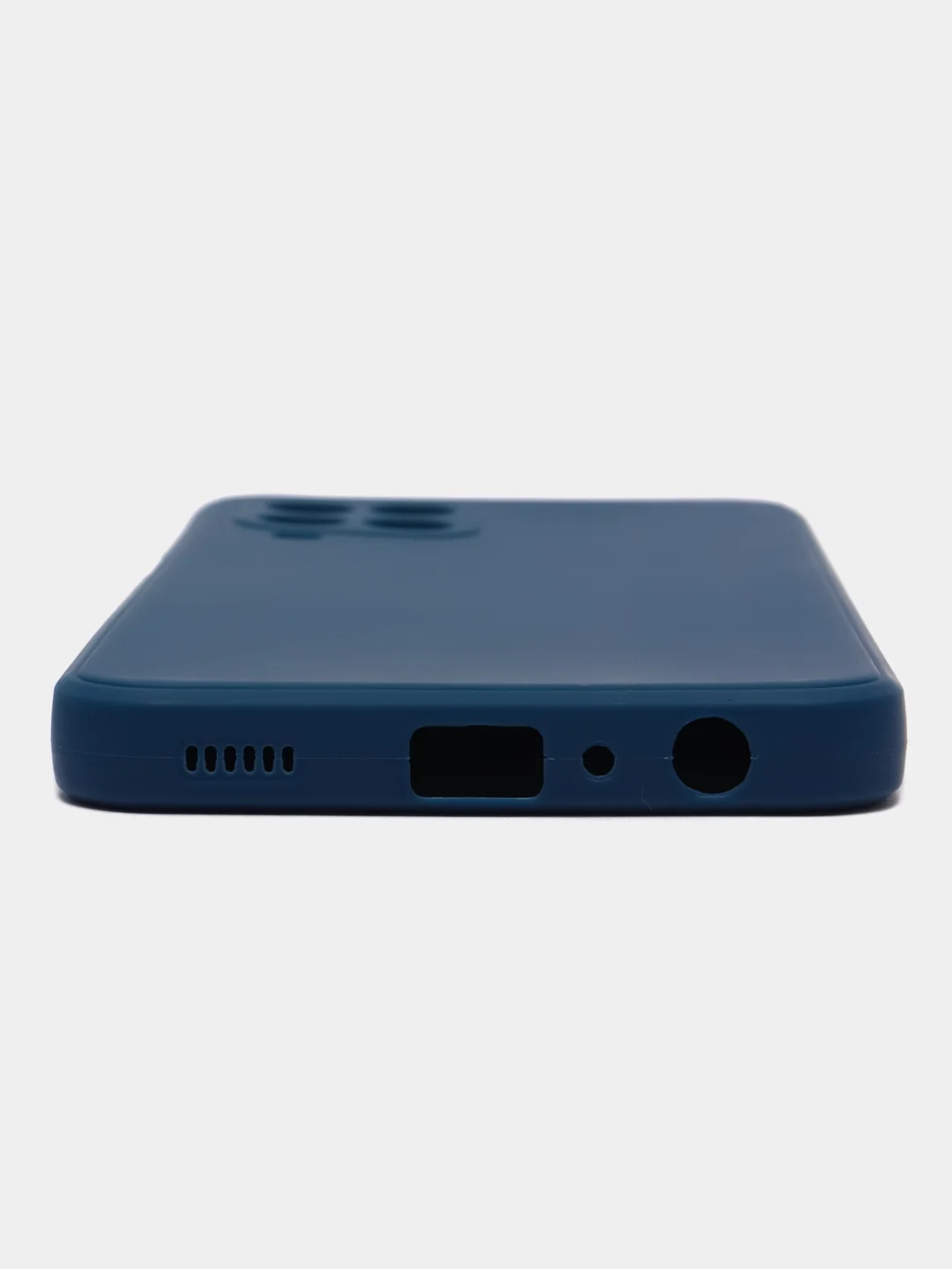 Синий чехол для Samsung Galaxy M33 (Самсунг М33) 5G, с защитой камеры, силиконовый