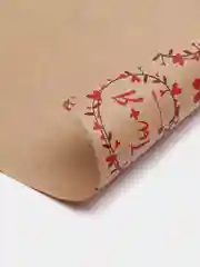 Алый бумага упаковочная, крафтовая, 50*70 см