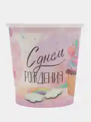 Прозрачный одноразовая посуда Сладкий День Рождения Тарелки Стаканы Колпаки Салфетки Скатерть Шарики