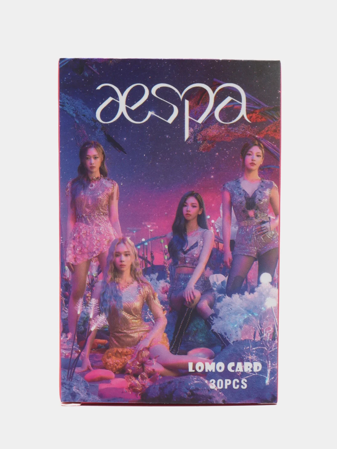 Розовый карточки K-POP группы AESPA, 30 штук