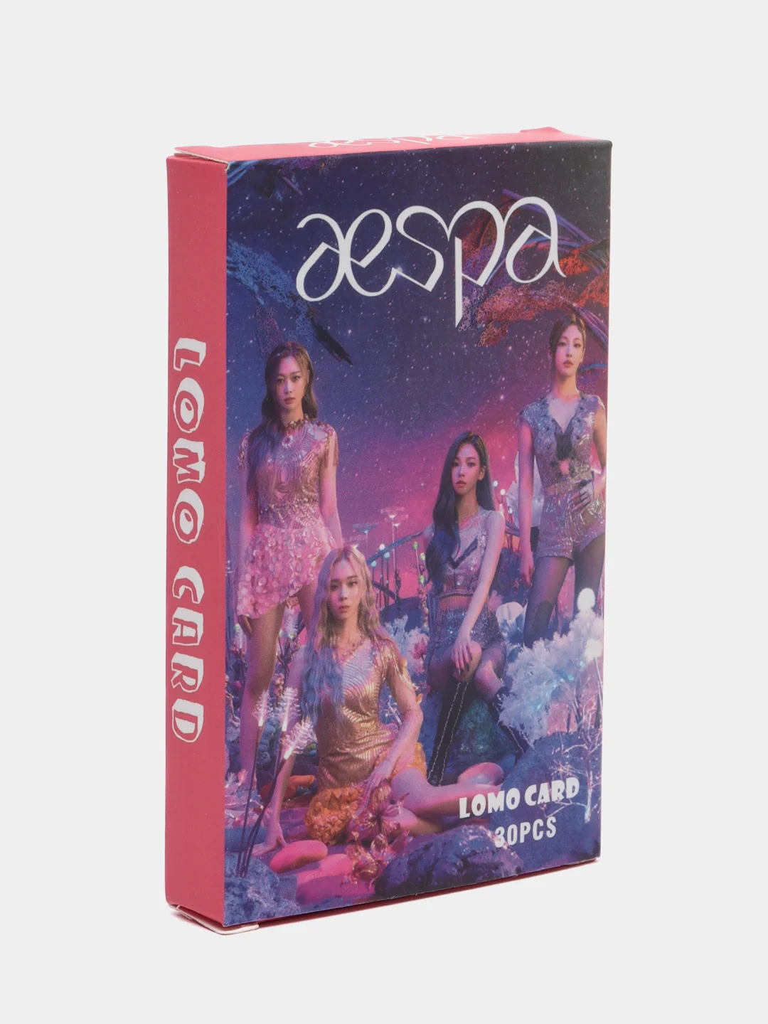Розовый карточки K-POP группы AESPA, 30 штук